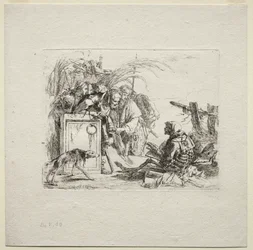 Forskellige Caprices: Death Giving Publikum, 1785.