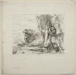 Forskellige luner: Filosoffen står med bogen, 1785.