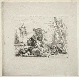 Forskellige caprices: Kvinden i håndjern, 1785.