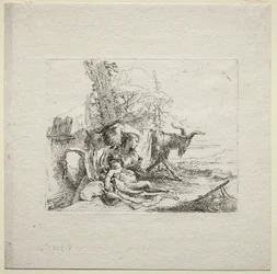 Forskellige luner: Kvinden med tamburin, 1785.