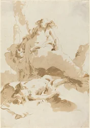 Venus og Amor opdager Adonis krop
