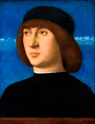 Portræt af en ung mand, ca. 1490 (olie på panel)