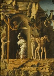 The Descent of Christ into Limbo, c.1475-80 (olie på vellum på panel)