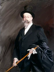 Portræt af forfatteren Willy, Henri Gauthier-Villars,
