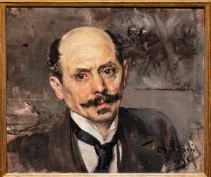 Portræt af maleren J.B. Edouard Detaljer, detaljer