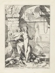 Daedalus giver Ikaros sine vinger
