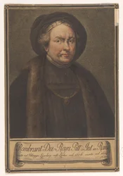 Portræt af kunstneren Rembrandt Harmensz. fra Rhinen Portrætter af kunstnere (serietitel)