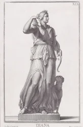 Statue af Diana, 1734.