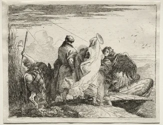 Flugt til Egypten: Den hellige familie forlader kysten