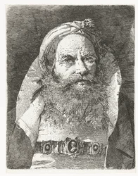Mand med lille turban Samling af hoveder (serietitel) Raccolta di Teste (serietitel)
