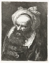 Gammel mand med turban Samling af hoveder (serietitel) Raccolta di Teste (serietitel)