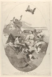 Venus overlader Amor til tiden, 1758-80.