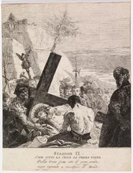 Via crucis - Station IX. Jesus falder for tredje gang