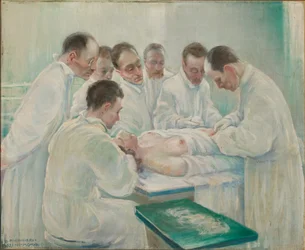 Kirurgi (olie på lærred)