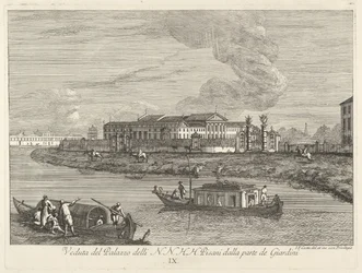 Udsigt over Villa Pisani, 1730-72.