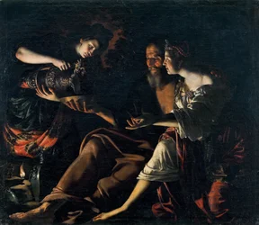 Lot og hans døtre, 1617.