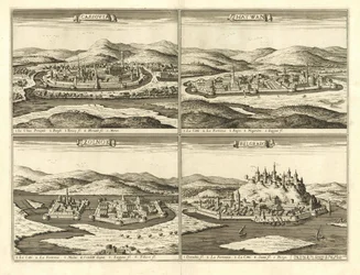 Slotte i Košice, Hatvan, Szolnok og Beograd (Giovanni Giacomo De Rossi, 1683)