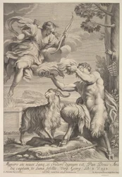 Pan folieret af Diana, 1675-1741.