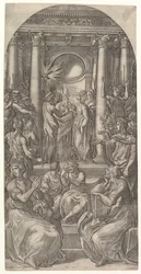 Jomfruens bryllup, ca. 1525.