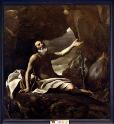 Elias fodret af ravnen (olie på lærred)