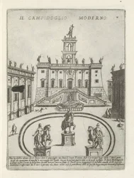 Capitool i Rom Den moderne Capitol (titel på objekt) Moderne og antikke monumenter og byggerier i Rom (serietitel) Ornamenter af gamle og moderne bygninger i Alma-byen Rom (serietitel)