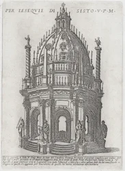 Katafal for pave Sixtus V, 1591.