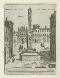 Obelisk til Rom Obelisk kendt som Spire of S. Mauto (titel på objekt) Moderne og antikke monumenter og byggerier i Rom (serietitel) Ornamenter af gamle og moderne bygninger i Alma-byen Rom (serietitel)