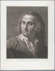 Portret af trykkeri Giovanni Marco Pitteri Marcus Pitteri Blue Engraver in Air (titel på objekt)