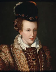 Portræt af Johanna af Østrig 1547-1578, storhertuginde af Toscana, ca. 1570.