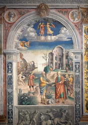 Fresco af Giovanni Maria Falconetto (1468-1535), Hall of Zodiac, Palazzo D