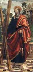 St. Andrew, ca. 1496 (olie på panel)