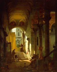 Apotekeren i et kloster, af Giovanni Migliara