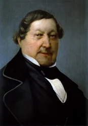 Portræt af Gioachino Antonio Rossini, detalje (oliemaleri)
