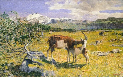 Alperne af Giovanni Segantini (1858-1899)