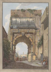 Titusbuen, ca. 1780. Skaber: Giovanni Volpato, Louis Ducros.