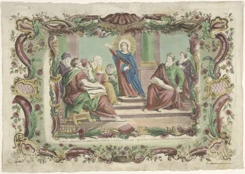 Kristus blandt skriftkloge i templet Jesus Kristus i medio doctorum / Nuestro señor en medio de los doctorum (titel på objekt)