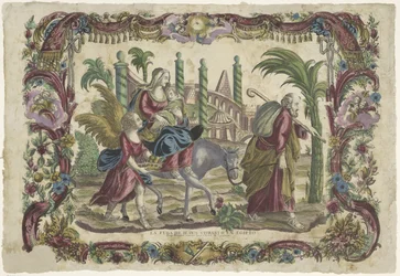 På flyveturen til Egypten La fuga de Jesus Christo en Egipto / Vor Herre Jesu Kristi flugt til Egypten (titel på objekt)