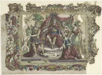 Het oorde van Solomon Salomons dom / El juycio de Salomon (titel på objektet)