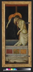 Pieta, omvendt (tempera & guld på panel)