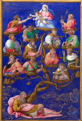 ""The Tree of Jesse"" Maleri af Gerolamo Genga (1476-1551) omkring 1535 London, National Gallery