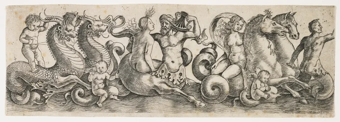 Frieze med tritoner og nymfer, ca. 1517