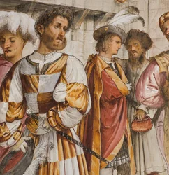 Centralskib, femte sydspan, Kristus foran Pilatus, Girolamo Romanino