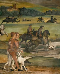 Kong Christian af Danmarks besøg i Malpaga i 1474 (freskomaleri)