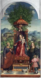 Madonna med paraplyen af Girolamo dai Libri, Castelvecchio Museum