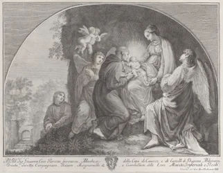 Tilbedelse af Kristus af Saint Francis, 1723-59.