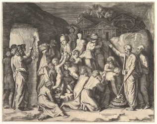 Moses fortæller israelitterne om at samle Manna og Moses slår klippen.