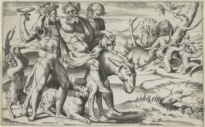 Silenus rider på et æsel