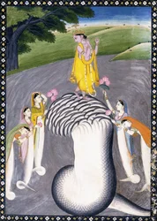 Krishna Quelling the Hydra-headed Snake, ca. 1790