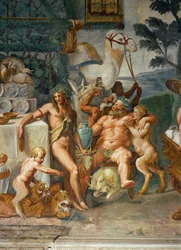 Bacchanalia - gudernes festmåltid (fresko)