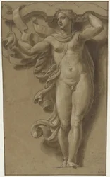 Hermafrodit som karyatid Hermafroditus som kariatid